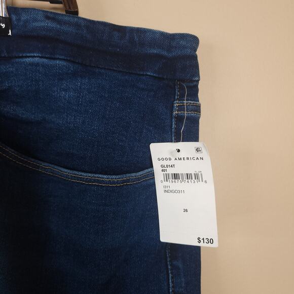 Good American Good Legs Jeans in Dark Wash Size 26 - Picture 5 of 12